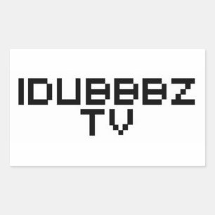 Sticker Rectangulaire Télévision iDubbz
