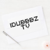 Sticker Rectangulaire Télévision iDubbz (Enveloppe)