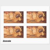 Sticker Rectangulaire Temperantia par Sir Edward Coley Burne-Jones (Feuille)