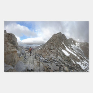 Sticker Rectangulaire Tempête du col Mather - sentier John Muir - Sierra