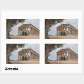 Sticker Rectangulaire Temple grec à Segesta, Sicile (Feuille)