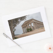 Sticker Rectangulaire Temple grec à Segesta, Sicile (Enveloppe)