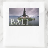 Sticker Rectangulaire Temple Ulun Danu | Bali, Indonésie (Sac)