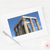 Sticker Rectangulaire temple zeus (Enveloppe)