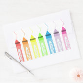 Sticker Rectangulaire Temps de coloriage ! (Enveloppe)