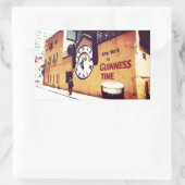 Sticker Rectangulaire Temps de guinness (Sac)