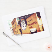 Sticker Rectangulaire Temps de guinness (Enveloppe)