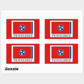 Sticker Rectangulaire Tennessee (Feuille)