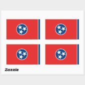Sticker Rectangulaire Tennessee (Feuille)