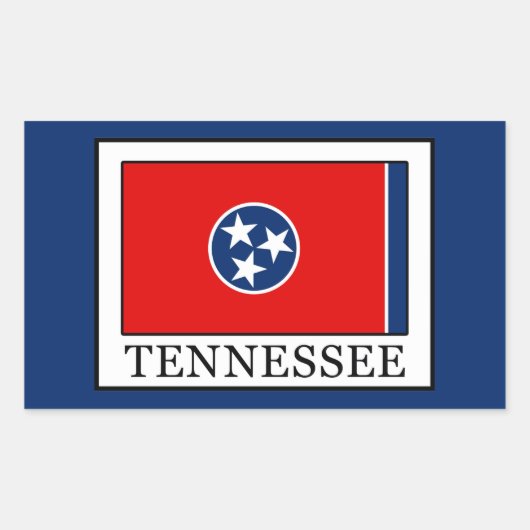 Sticker Rectangulaire Tennessee (Devant)
