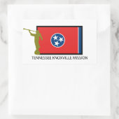STICKER RECTANGULAIRE TENNESSEE KNOXVILLE MISSION LDS CTR (Sac)