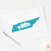 Sticker Rectangulaire Tennessee Wave Fishing (Enveloppe)