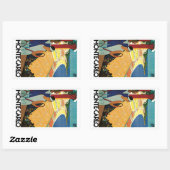 Sticker Rectangulaire Tennis à Monte Carlo (Feuille)