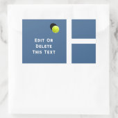 Sticker Rectangulaire Tennis créatif (Sac)