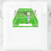 Sticker Rectangulaire Tennis Male (Sac)
