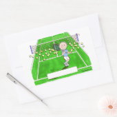 Sticker Rectangulaire Tennis Male (Enveloppe)