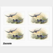 Sticker Rectangulaire Terne noire (Feuille)