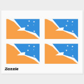 Sticker Rectangulaire Terre de Feu (Feuille)