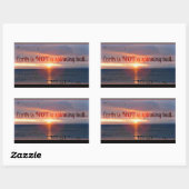 Sticker Rectangulaire terre plate (Feuille)