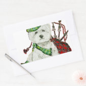Sticker Rectangulaire Terrier de West Highland (Enveloppe)