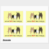 Sticker Rectangulaire Terriers de Nothin' Butt Bull (Feuille)