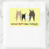 Sticker Rectangulaire Terriers de Nothin' Butt Bull (Sac)