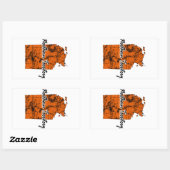 Sticker Rectangulaire Territoire du Nord (Feuille)