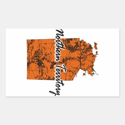 Sticker Rectangulaire Territoire du Nord (Devant)