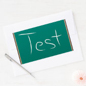 Sticker Rectangulaire Test Chalkboard School