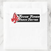 Sticker Rectangulaire Testé de la piste réglée par touche (Sac)