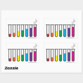 Sticker Rectangulaire Tester Tubes Fierté Drapeau - - Faire des bébés av (Feuille)