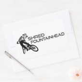 Sticker Rectangulaire Tête de fontaine Shred VTT Virginia (Enveloppe)