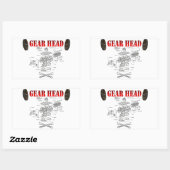 STICKER RECTANGULAIRE TÊTE D'ENFANT (Feuille)