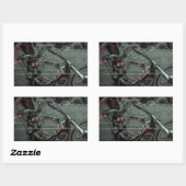 Sticker Rectangulaire tête métallique (Feuille)
