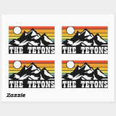 Sticker Rectangulaire Tetons (Feuille)