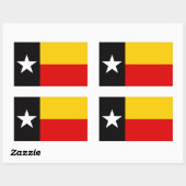 Sticker Rectangulaire Texan allemand - Texas (Feuille)