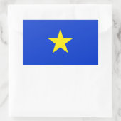 Sticker Rectangulaire Texas, Drapeau du Texas (1836-1839) (Sac)