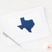 Sticker Rectangulaire Texas en bleu (Enveloppe)