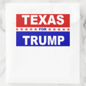 Sticker Rectangulaire Texas Pour Trump (Sac)