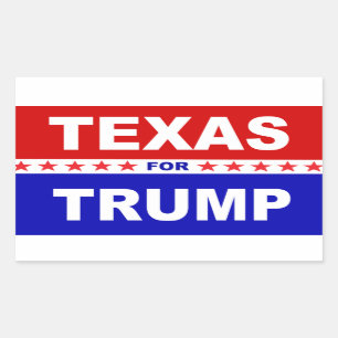 Sticker Rectangulaire Texas Pour Trump
