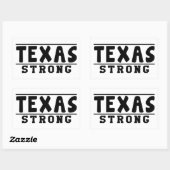 Sticker Rectangulaire Texas Strong Designs (Feuille)