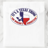 Sticker Rectangulaire Texas Thing (Sac)