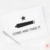 Sticker Rectangulaire Texas, viens le prendre (Enveloppe)