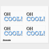 Sticker Rectangulaire Texte Cool (Feuille)