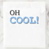 Sticker Rectangulaire Texte Cool (Sac)