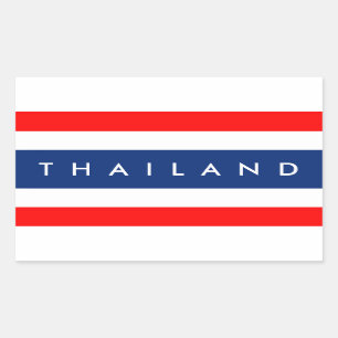 Sticker Rectangulaire Texte de nom de symbole de nation de drapeau de
