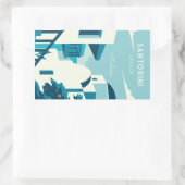 Sticker Rectangulaire Texte personnalisé Grèce (Sac)