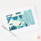 Sticker Rectangulaire Texte personnalisé Grèce (Enveloppe)