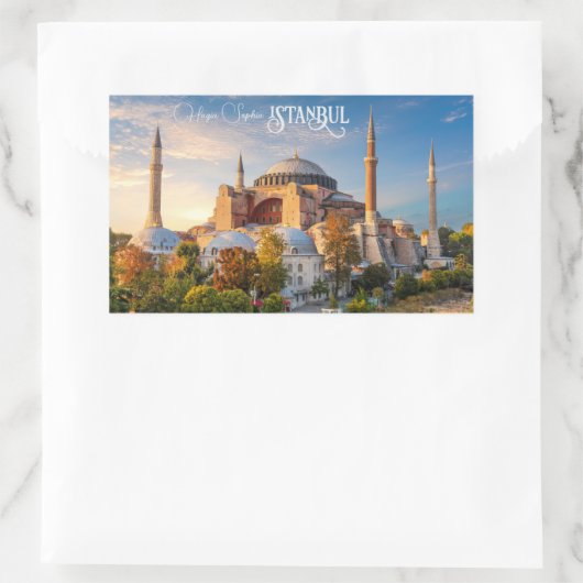 Sticker Rectangulaire Texte personnalisé Istanbul (Sac)