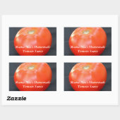 Sticker Rectangulaire Texte personnalisé Jersey Tomato (Feuille)